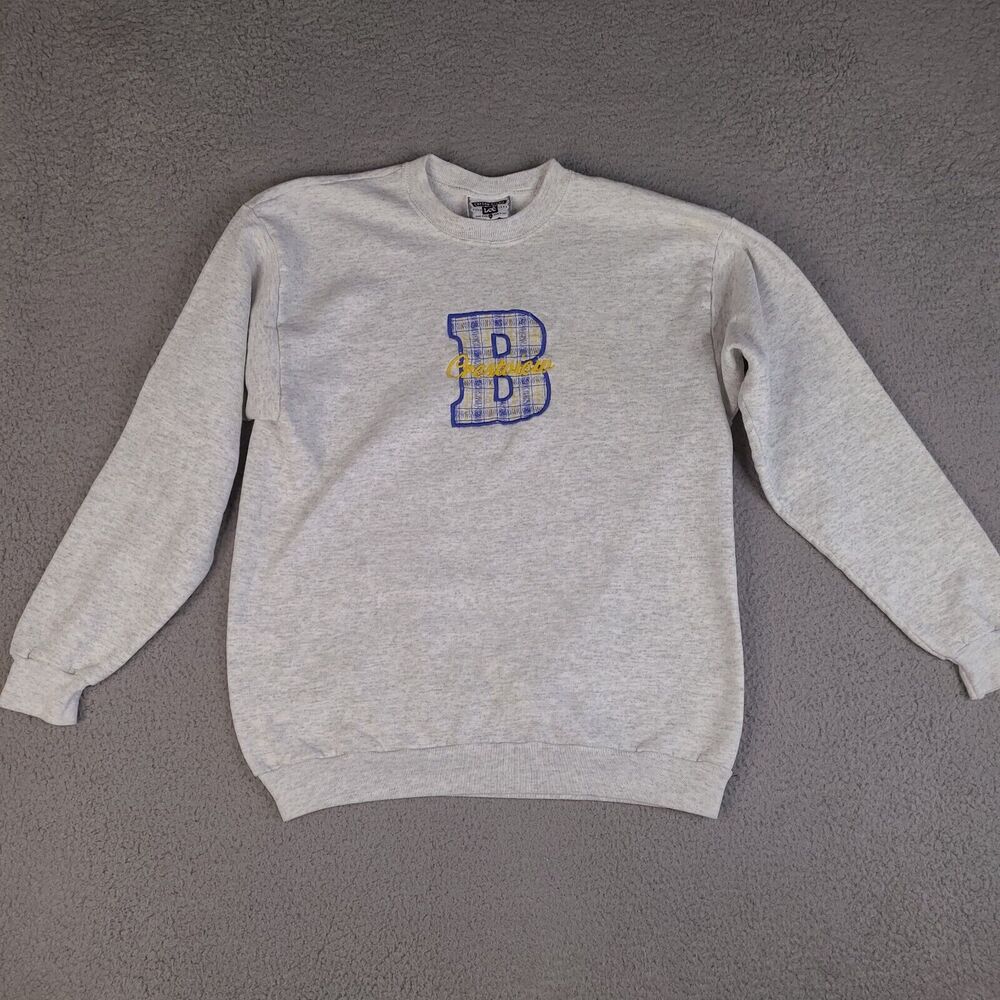 Vintage Crestview Bulldogs‎ Sweatshirt Womens XL Gray Lee Made In USA